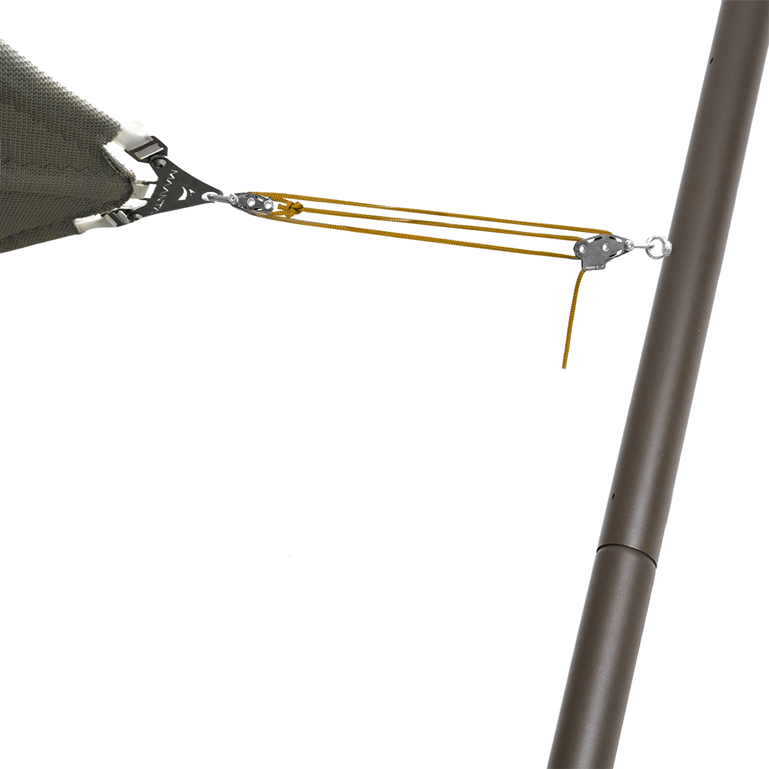 Maanta EZ Mast 80° schaduwdoek paal - dark corten