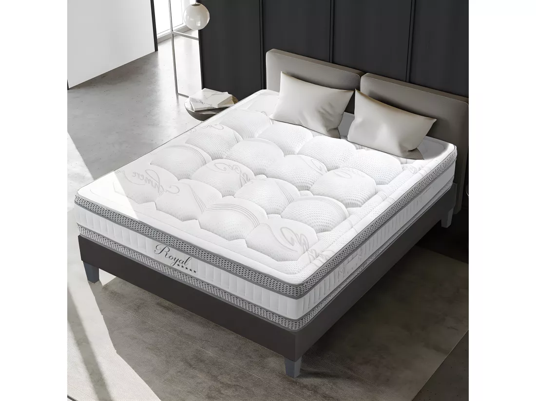 HYPSOM | Matelas ROYAL 5* 180x200 cm | Mousse avec mémoire de forme