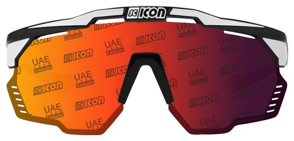 Scicon Sports Aeroshade Kunken Monogram Lunettes De Soleil De Performance Sportive (Scnpp Eau Muthiror Red Eau/Boulon Blanc Brillant)