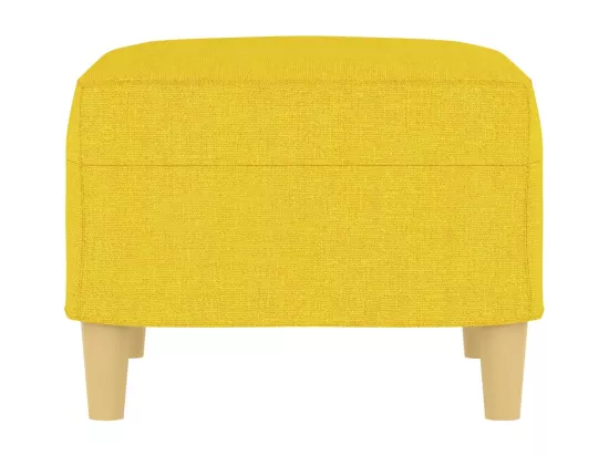 Repose-pied Jaune clair 60x50x41 cm Tissu