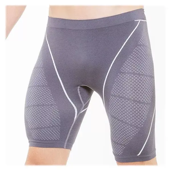 Calção de ciclismo de compressão cinza Cellutex para homem, tamanho P/M.