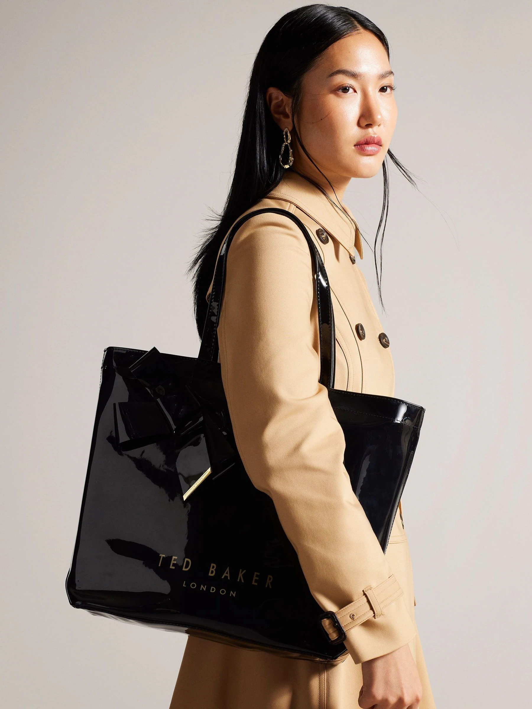 Zwart - Ted Baker Nicon grote tas met strik