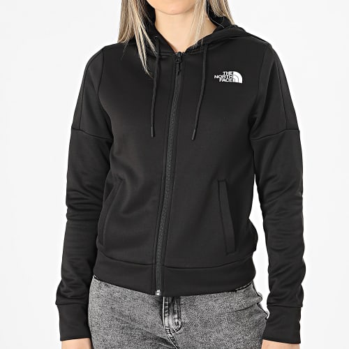 Sweat Zippé Capuche Femme Reaxion Noir