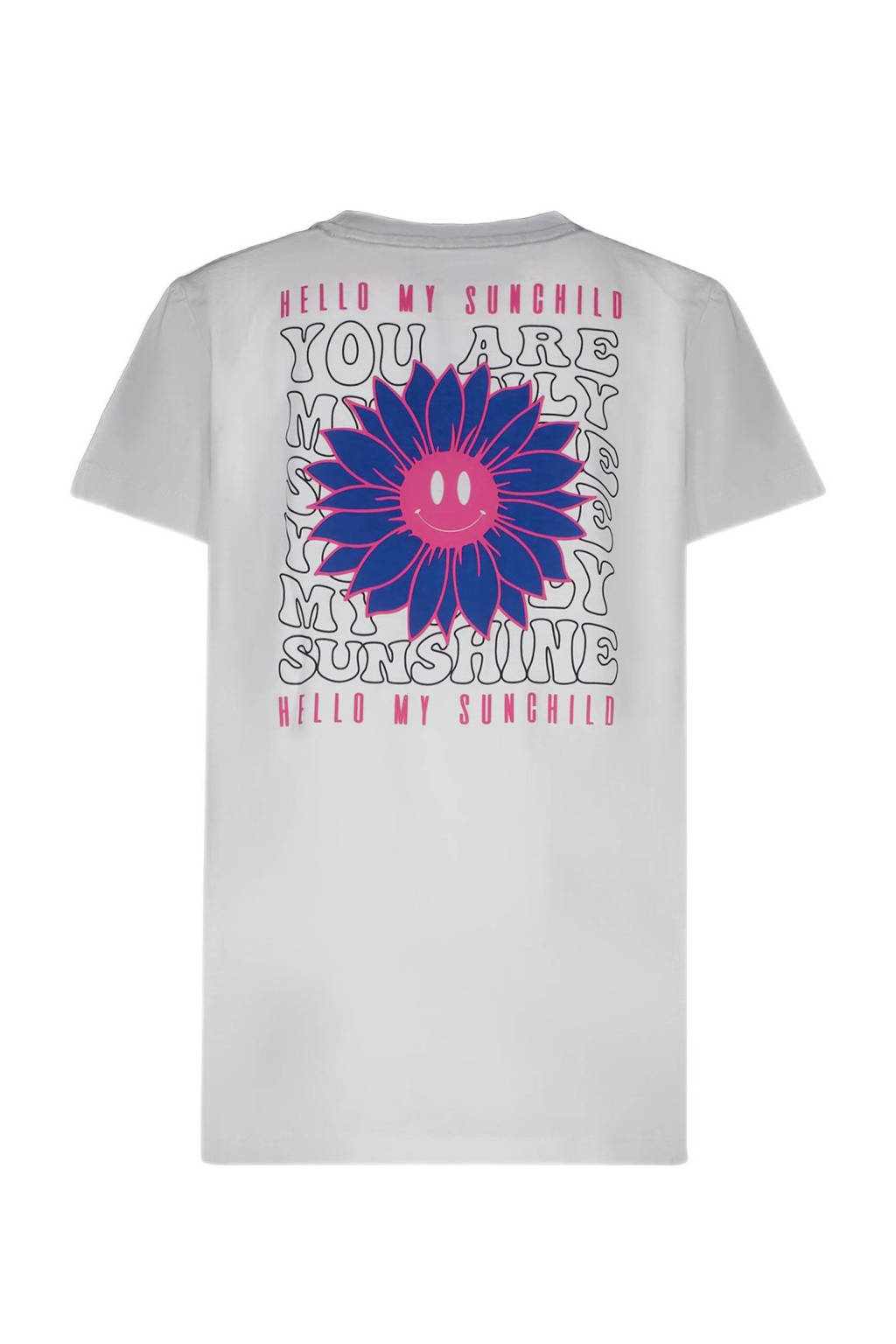Cars T-shirt DEVY met backprint wit