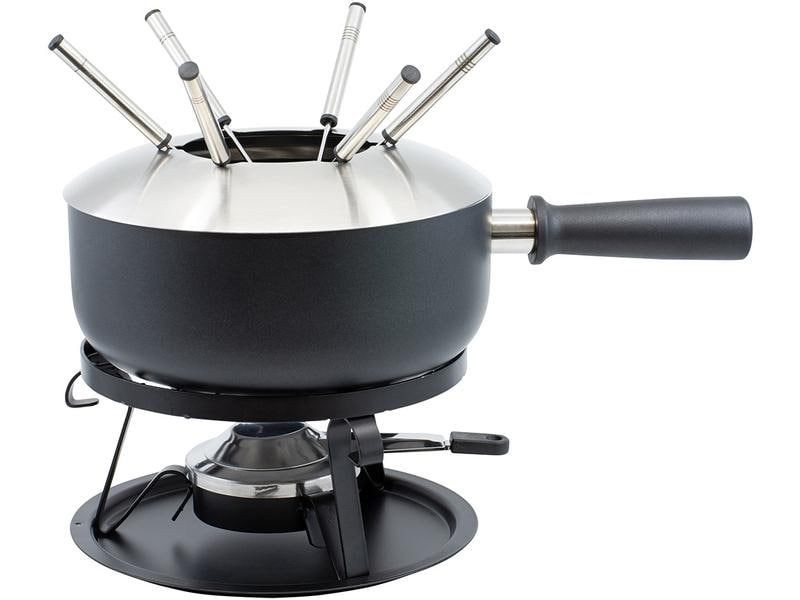 Kadastar Käsefondue-Set Royal 22 Teile, Schwarz Fondue-Set