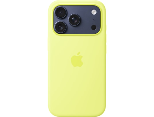 APPLE - Coque iPhone 17 Pro Silicone MagSafe – Jaune Fluo - MGFF4ZM/A
