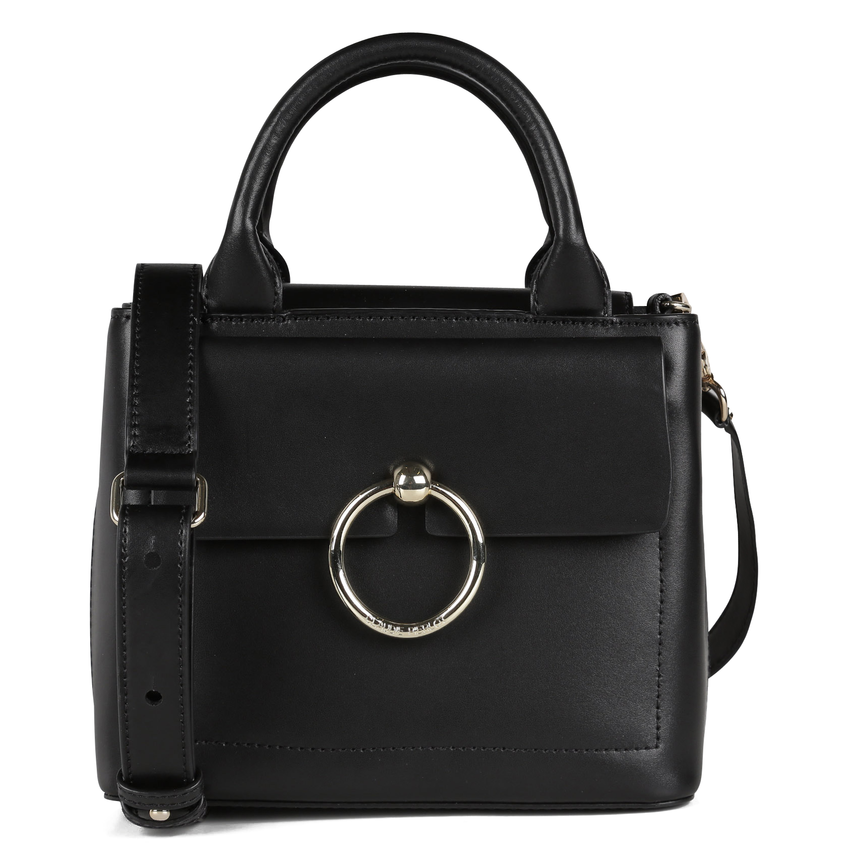 Sac bandoulière en cuir | Noir