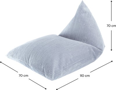 Wigiwama Big Lounger Saccosekk, Blueberry Blue