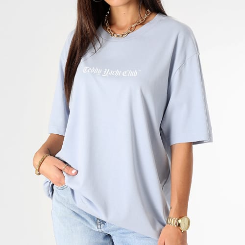 Tee Shirt Oversize Large Femme Art Series Blue Bleu Ciel