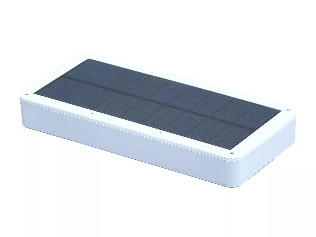 Applique solaire IP65 (800lm 6000K A++) - Blanc - Voltman