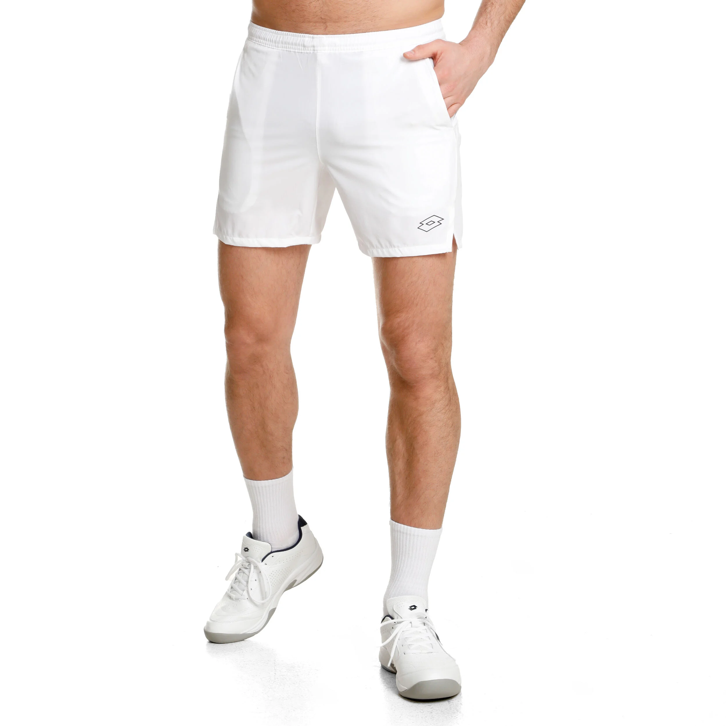 Lotto Tech 1 7in Shorts Hommes - Blanc