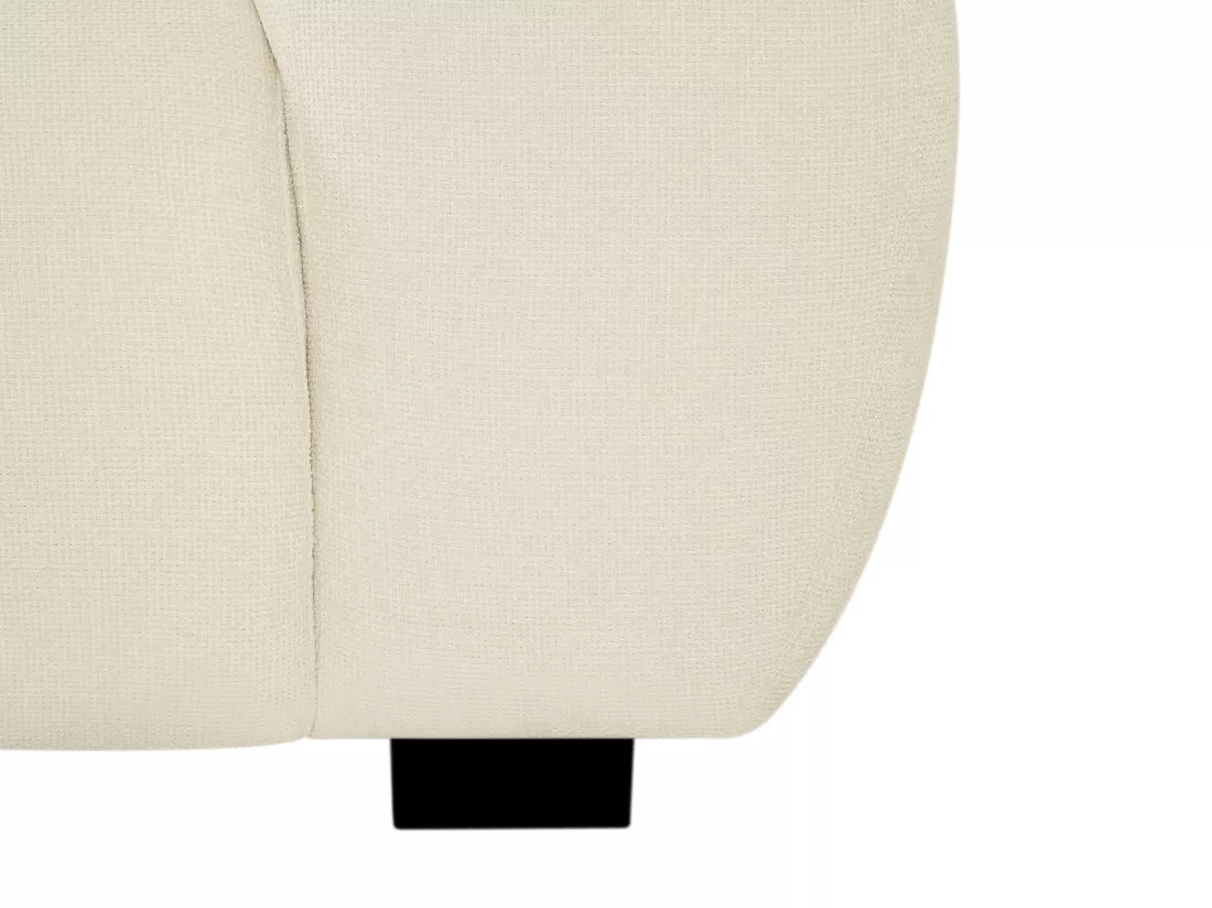 Canapé 2 places en tissu beige BERENIA