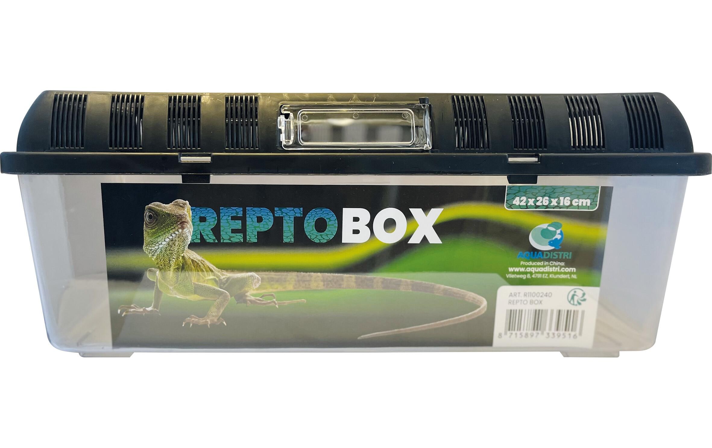Kunststoffterrarium Breedingbox XL, 42 x 26 x 16 cmAllzweckterrarium für Reptilien, Amphibien, Mäuse, Spinnentiere und Insekten