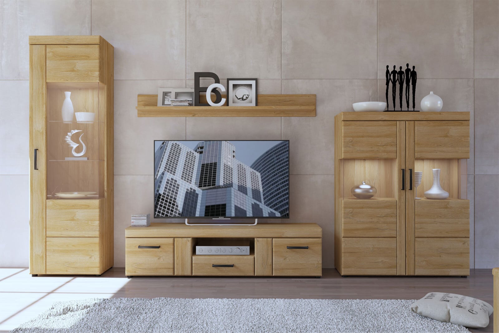 Vitrine Cortina braun 102 x 133 cm