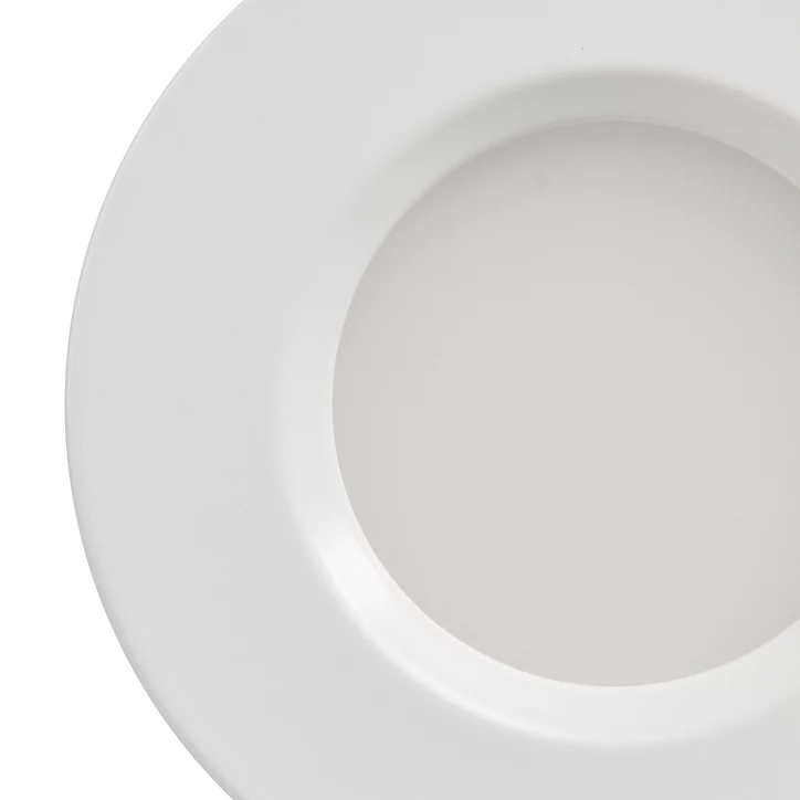 3 spots encastrables Etana LED intégrée blanc chaud IP65 410lm 4.7W Ø8.5cmxH.3.1cm métal blanc GoodHome