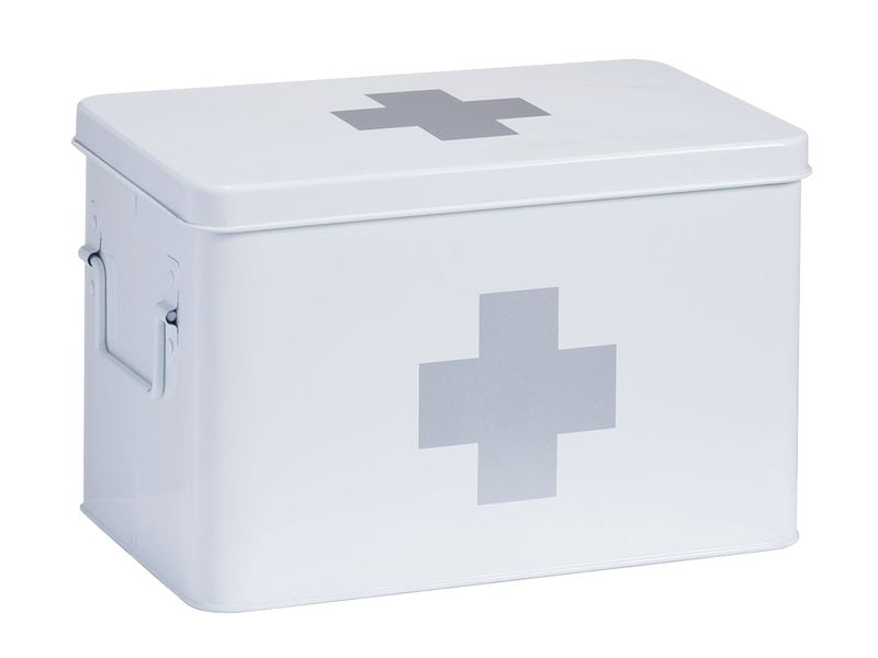 Zeller Present Erste Hilfe Schrank 32 x 19.5 x 20 cm, Weiss Medikamentenbox
