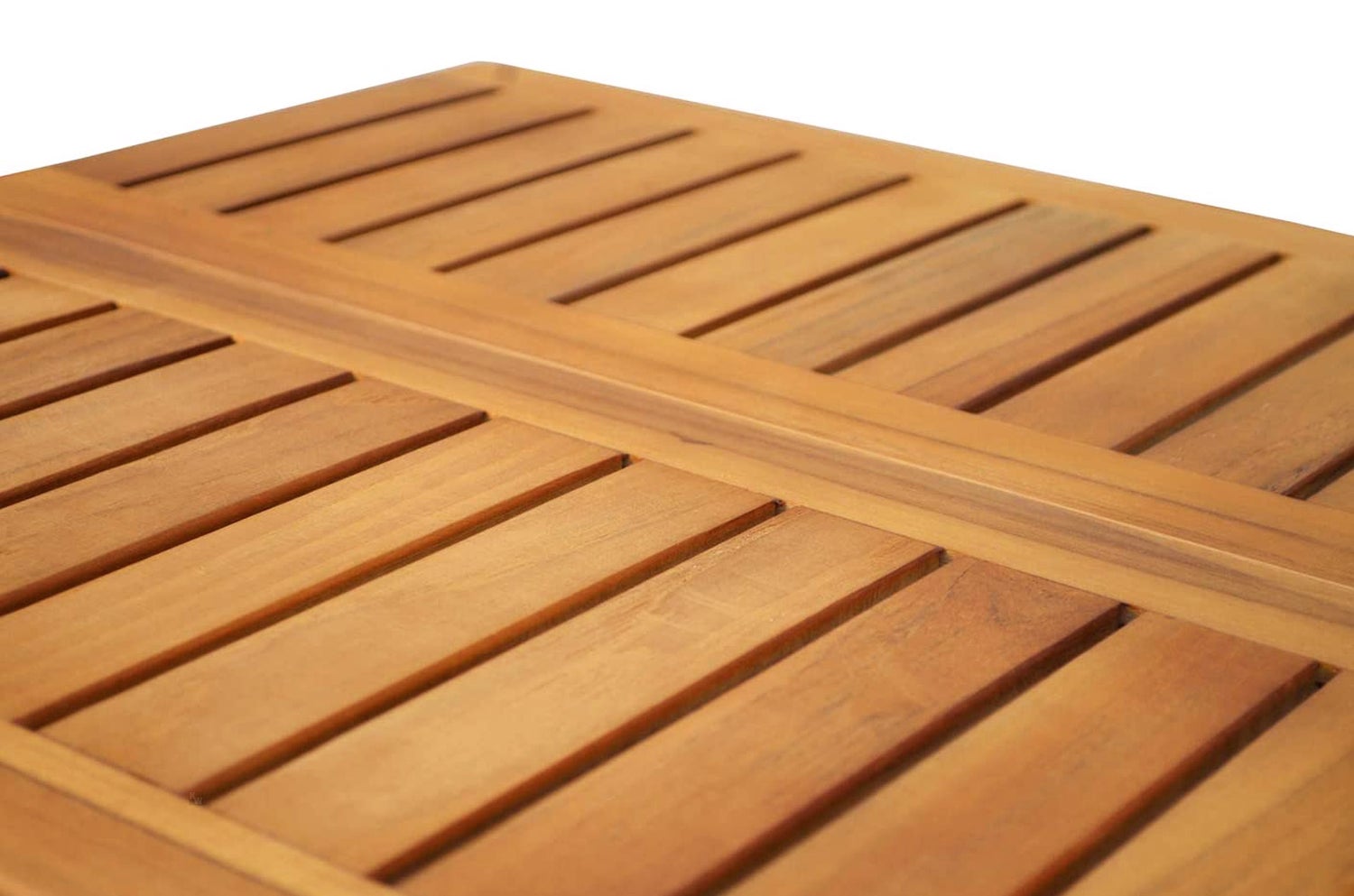 Teakhouten bijzettafel, balkontafel, tuintafel, houten bijzettafel, klaptafel, plantenstandaard, 50 x 50 cm, opvouwbaar, handig, weerbestendig
