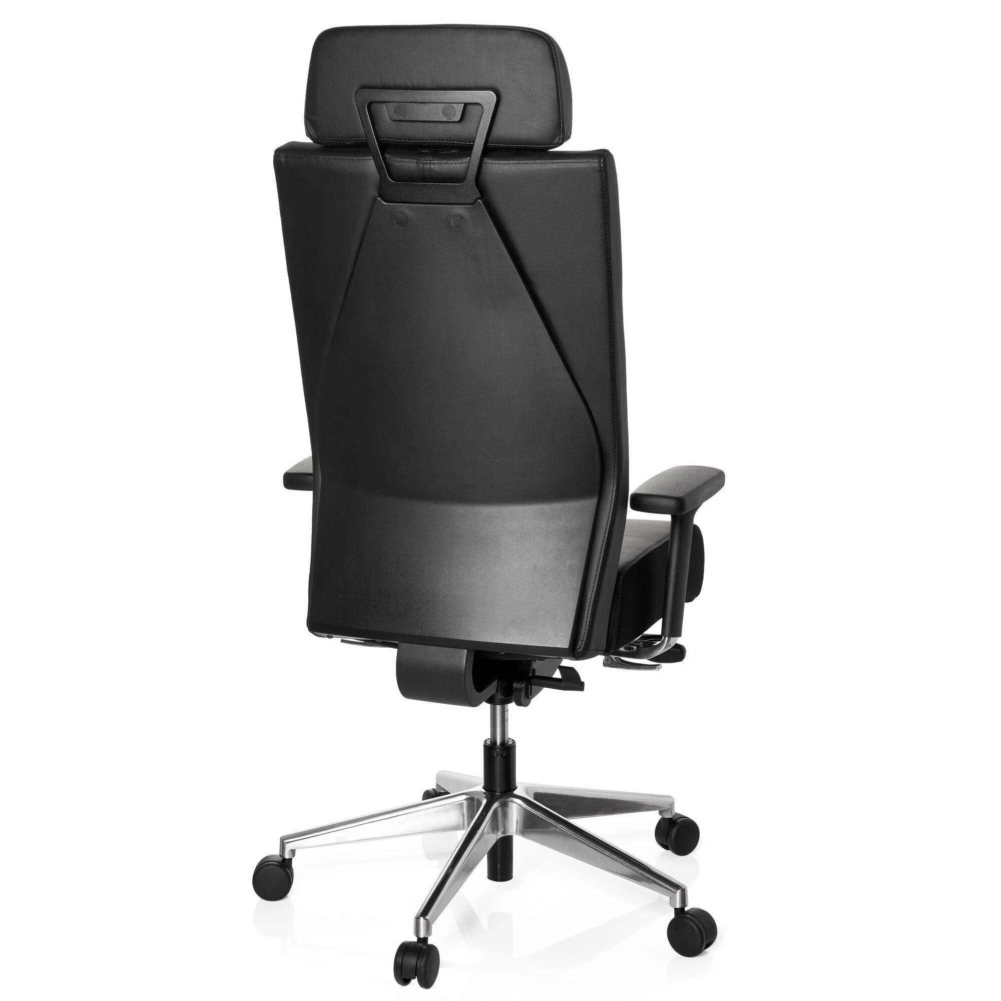 Profi Bürostuhl PRO-TEC XXL Leder mit Armlehnen (höhenverstellbar) hjh OFFICE