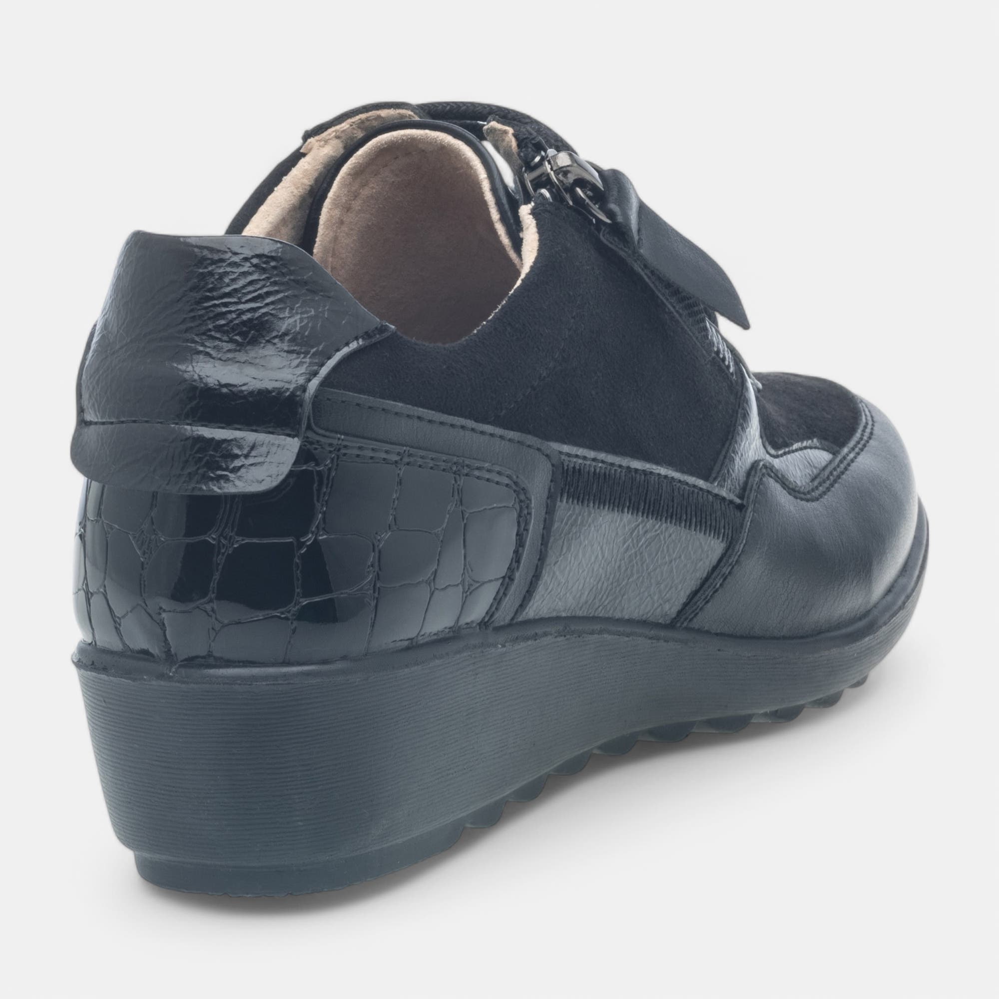 Derbies pieds sensibles Femme noir