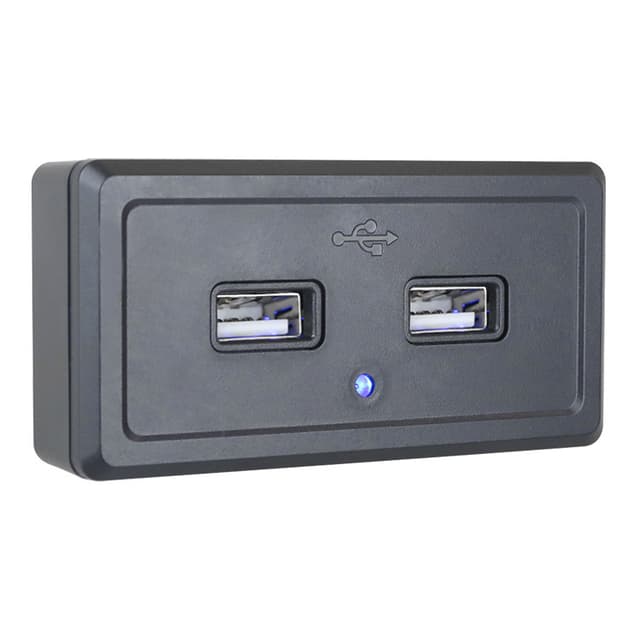 Biloplader Ladepanel med 2 USB-stik