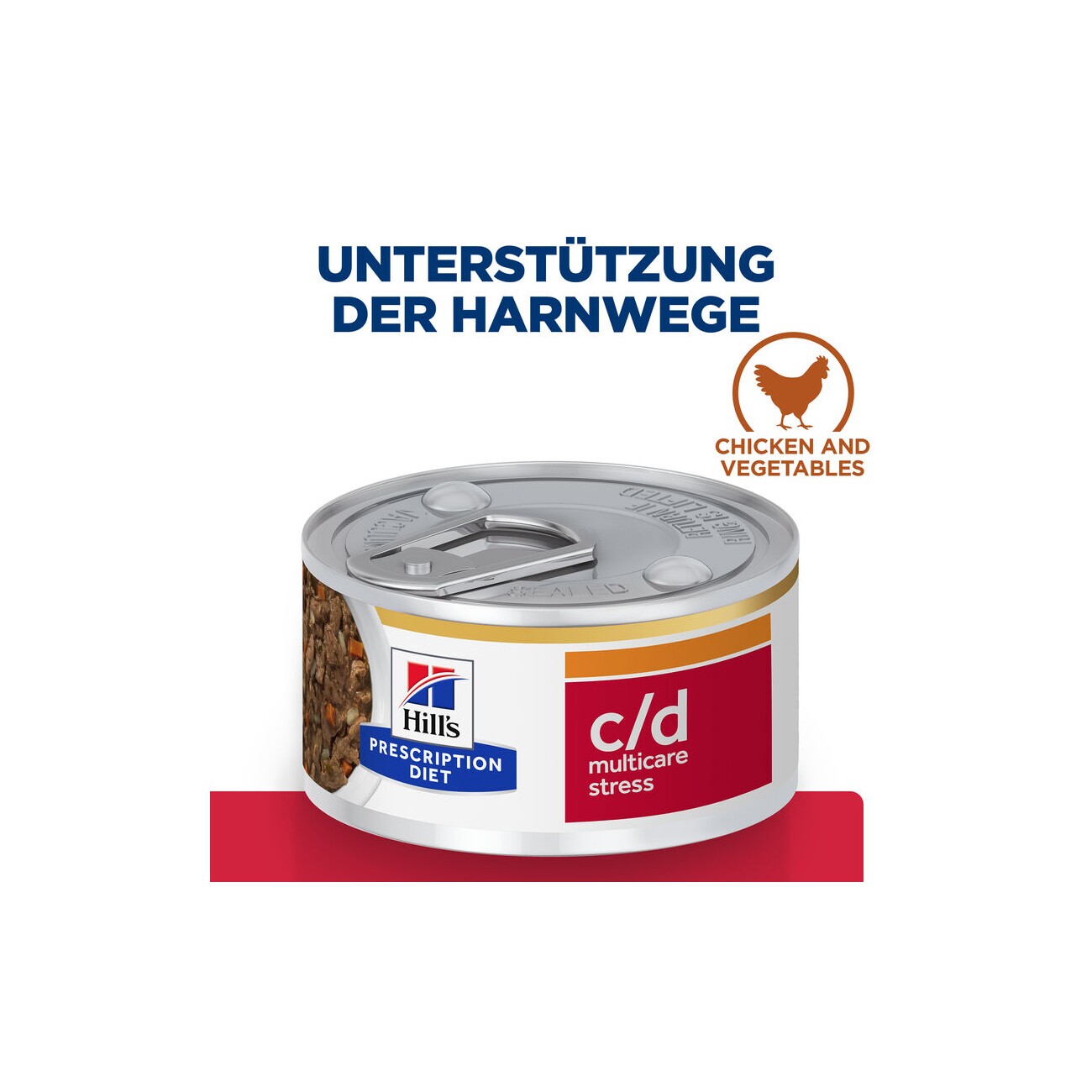 Hill's Prescription Diet c/d Urinary Stress Ragout mit Huhn und Gemüse 24x82 g