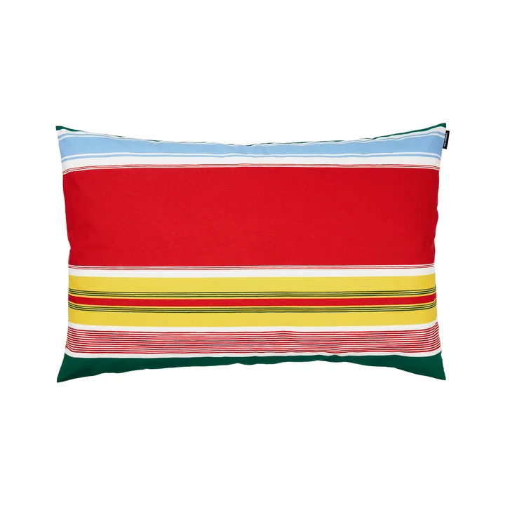 Marimekko - Paraati Kissenbezug 40 x 60 cm, weiss / mehrfarbig