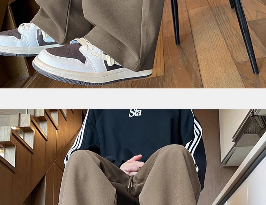 AXEN - Effen losse broek met trekkoord in de taille