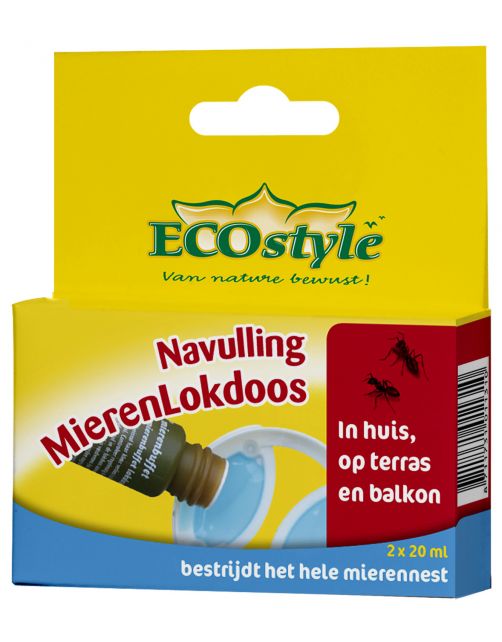 Ecostyle Navulling Mierenlokdoos - Insectenbestrijding - 2x20 ml