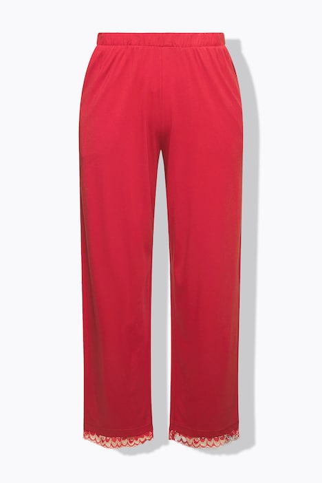Pyjama, Spitzeneinsatz, V-Ausschnitt, 3/4-Arm
