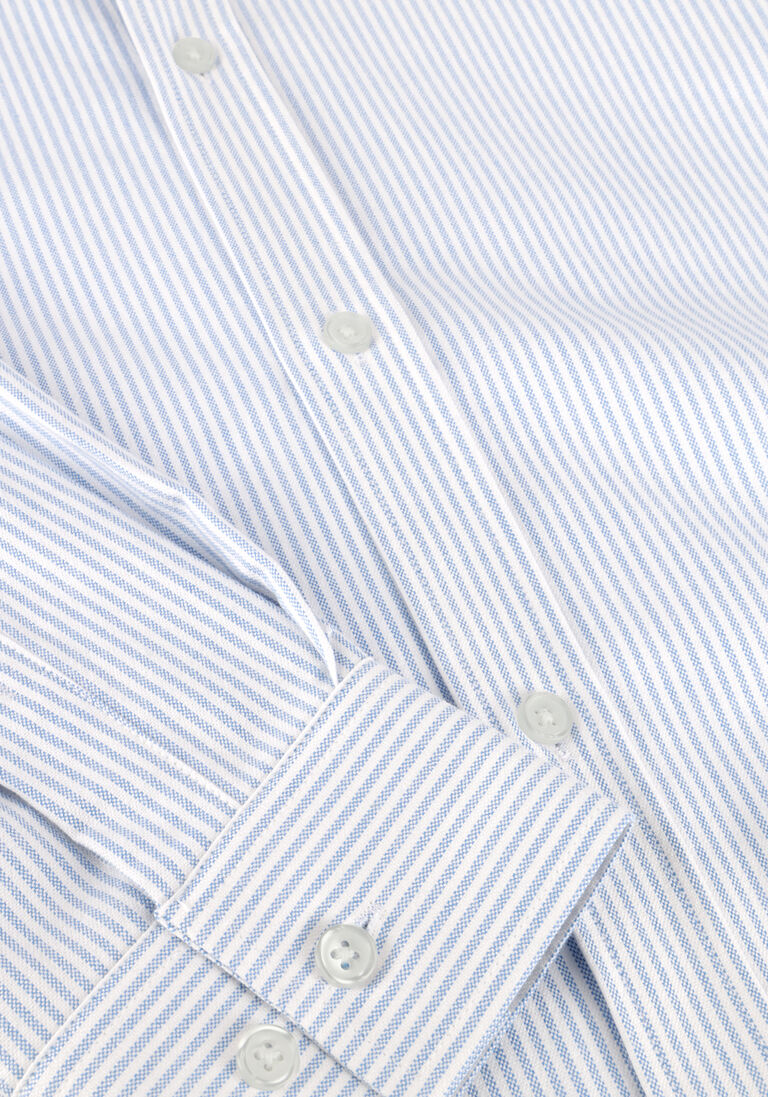 lichtblauwe les deux casual overhemd konrad oxford shirt men