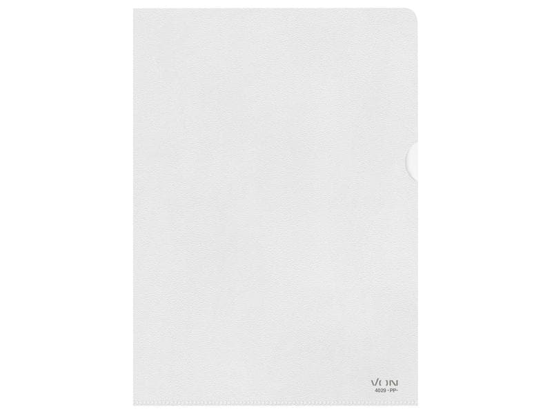 VON Sichthülle Sichthülle A4, genarbt, 100 Stück, Transpare Dokumentenhülle im A4 Format