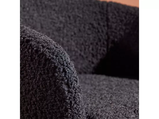 Fauteuil en tissus teddy Fluffy