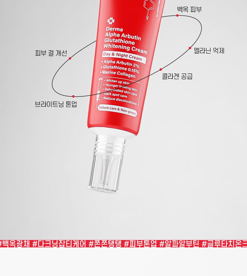 VERZORGING:NEL - Derma Alpha Arbutin Glutathion Whitening Cream