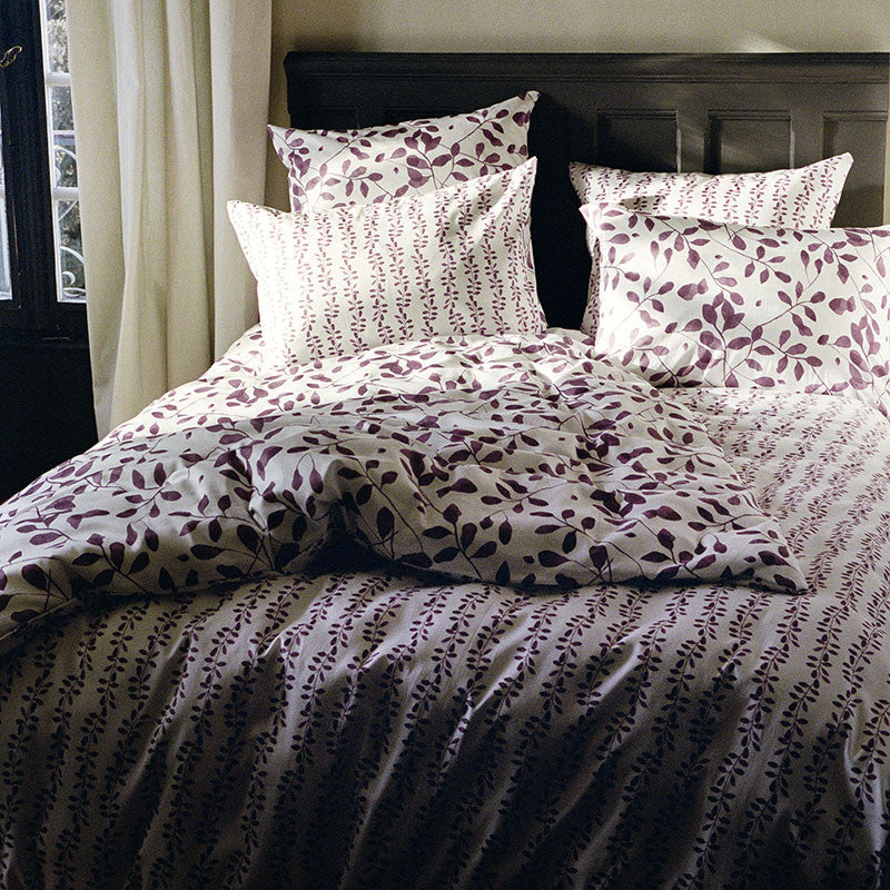 Duvetbezug PEROUGES white/cassis
