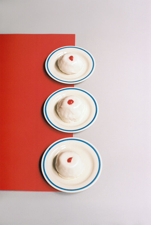 Hay Sobremesa Plate-18,5 Set of 2-Blue Blue