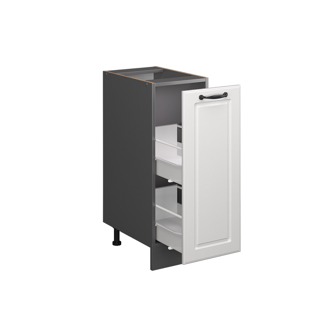 Vicco Apothekerunterschrank Küchenschrank Küchenzeile R-Line Landhaus 30 cm Anthrazit Weiß