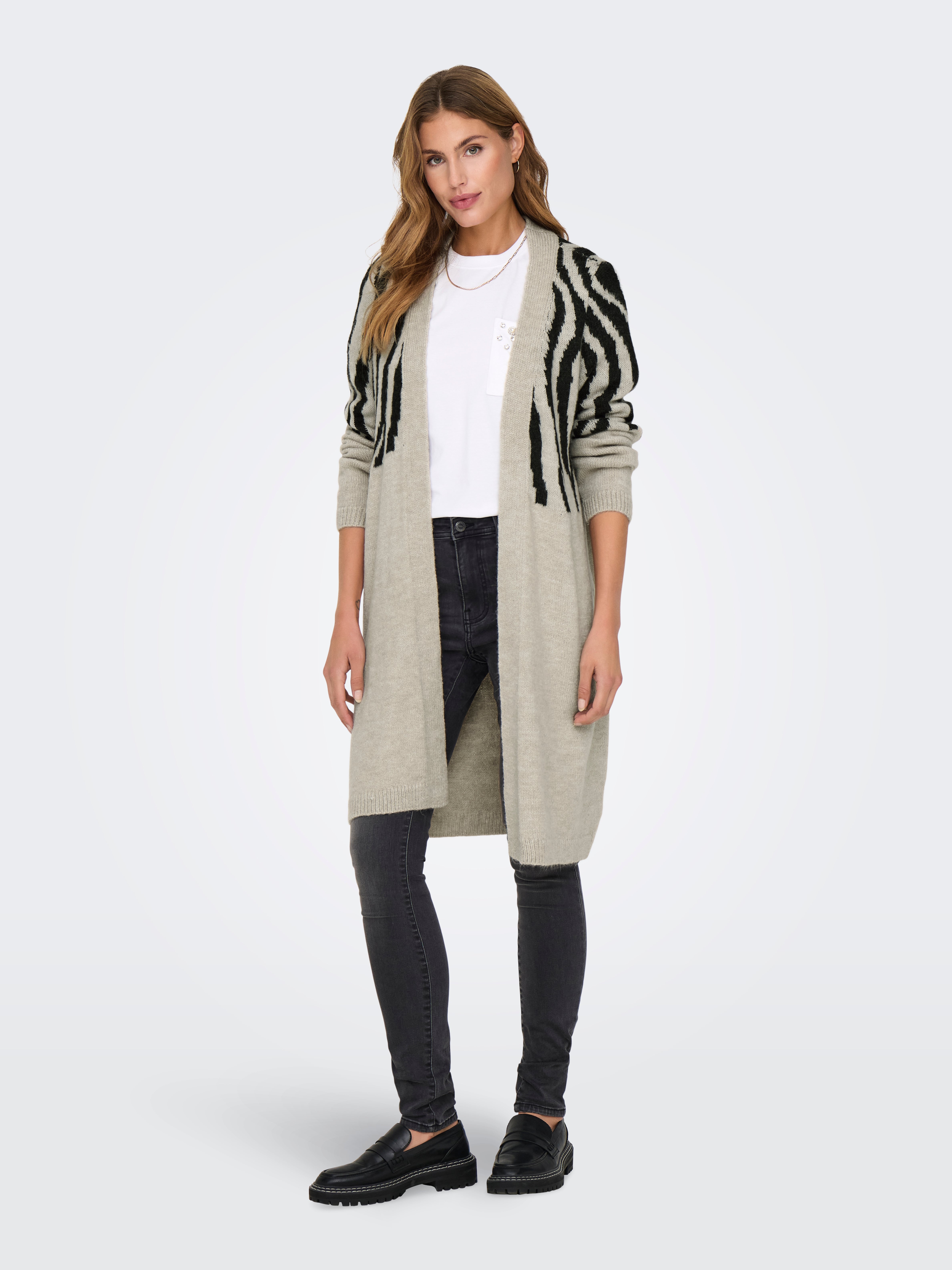 ONLJADE Strickjacke Whitecap Gray