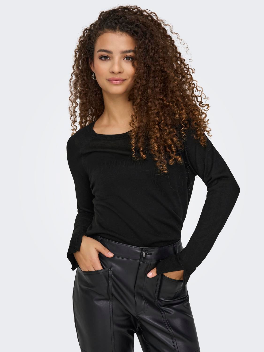 ONLVIENNA Strickpullover Black