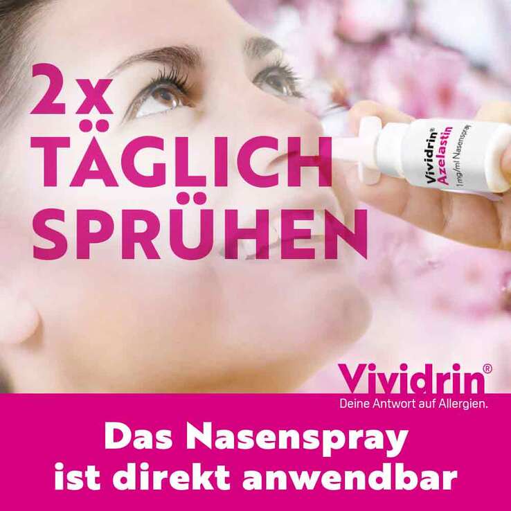 Vividrin® Azelastin Kombipackung bei Heuschnupfen & Allergien, 1 P