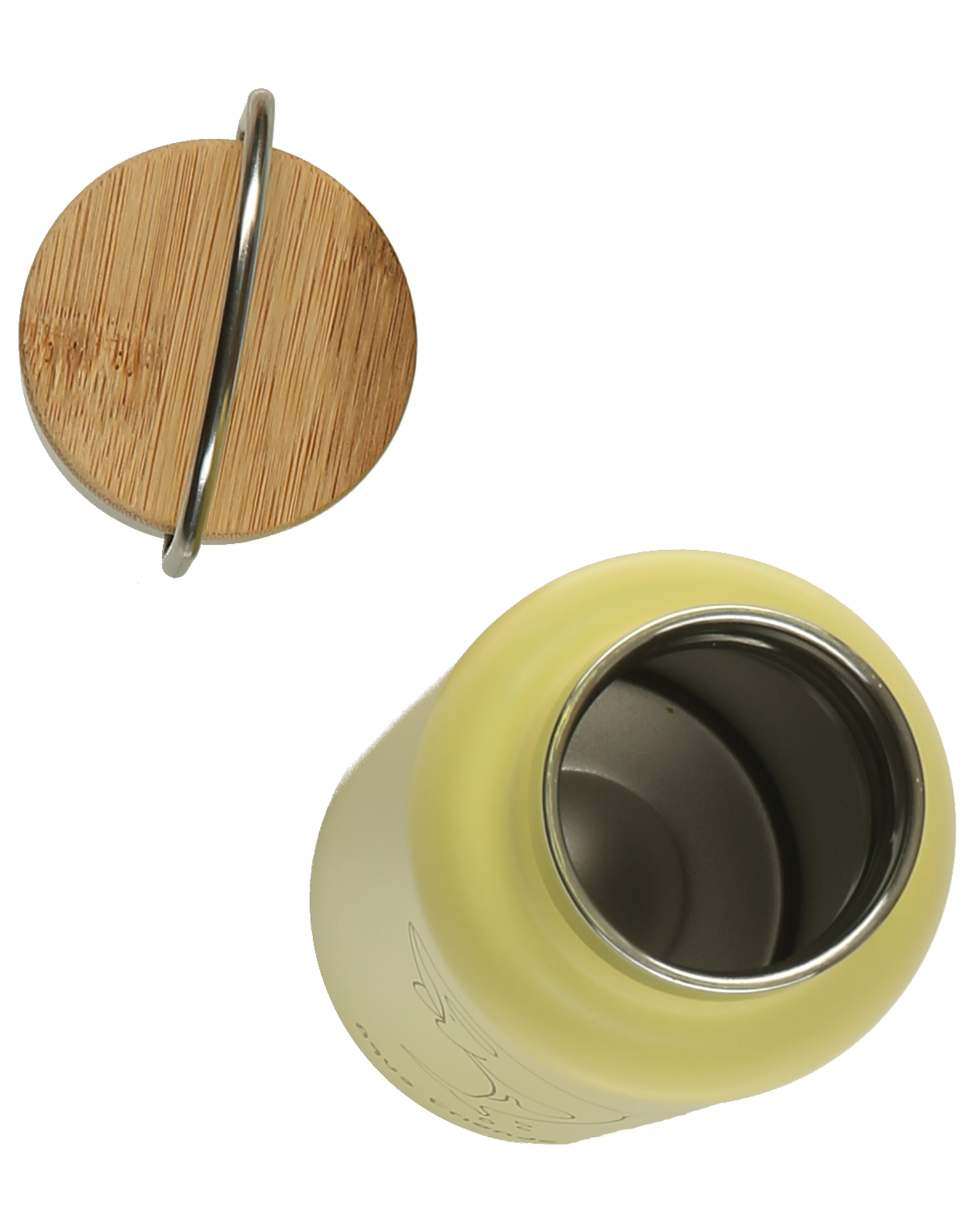 Thermoflasche BAMBOO (Farbe: gelb)