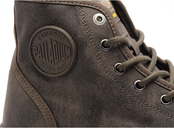 Palladium boots bottine homme pampa hi wax kaki