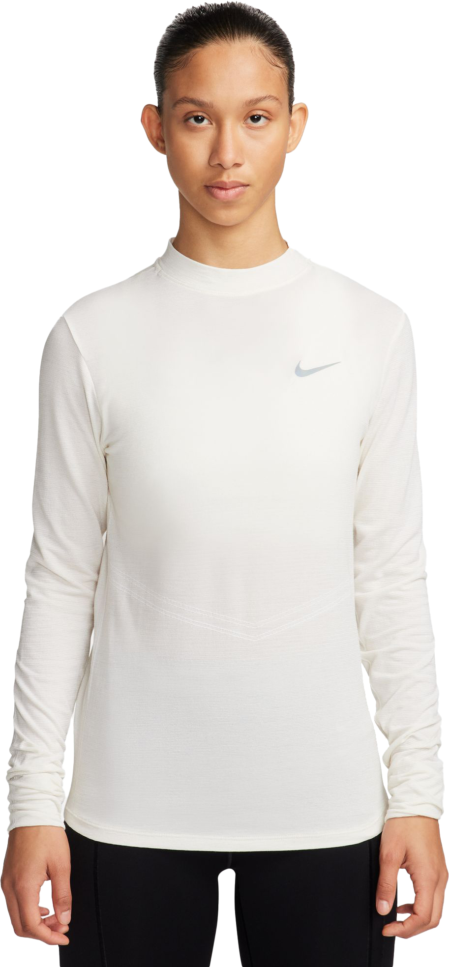 Dri-FIT Swift Mock-Neck LS Running Top Dame 133/Sail