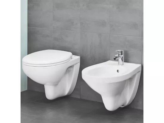 GROHE WC suspendu sans bride Bau Ceramic avec abattant