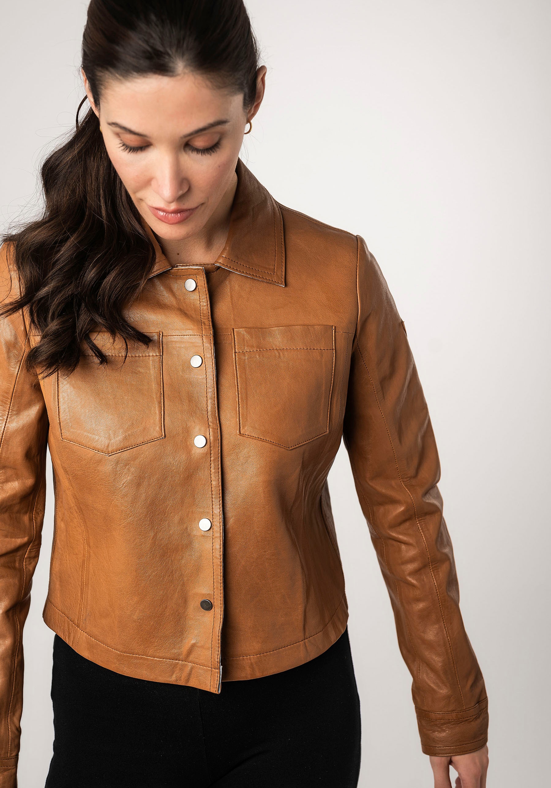 Mauritius Lederjacke »MWLefei« mit Brusttaschen
