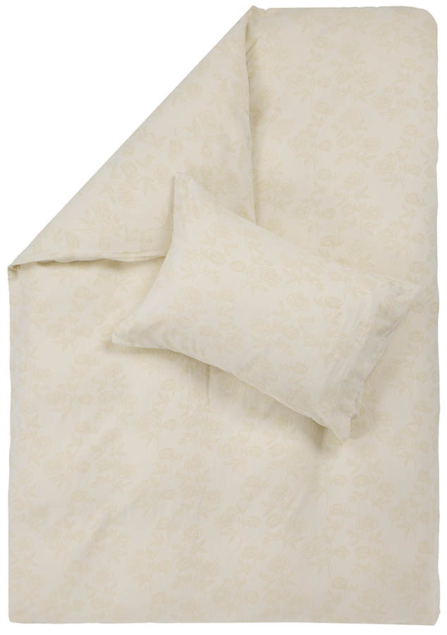 Charlott flanellsengesett 140x200 cream