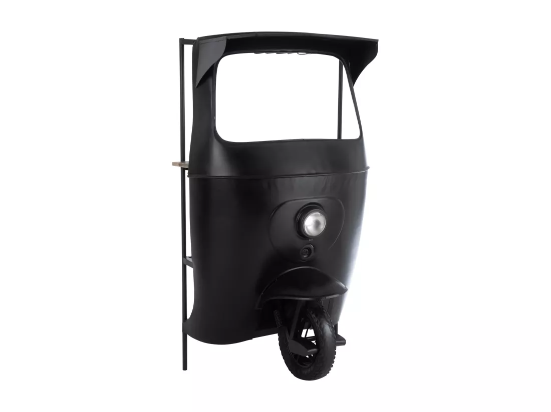 Bar vélo tuktuk métal noir Jeannot L 97cm