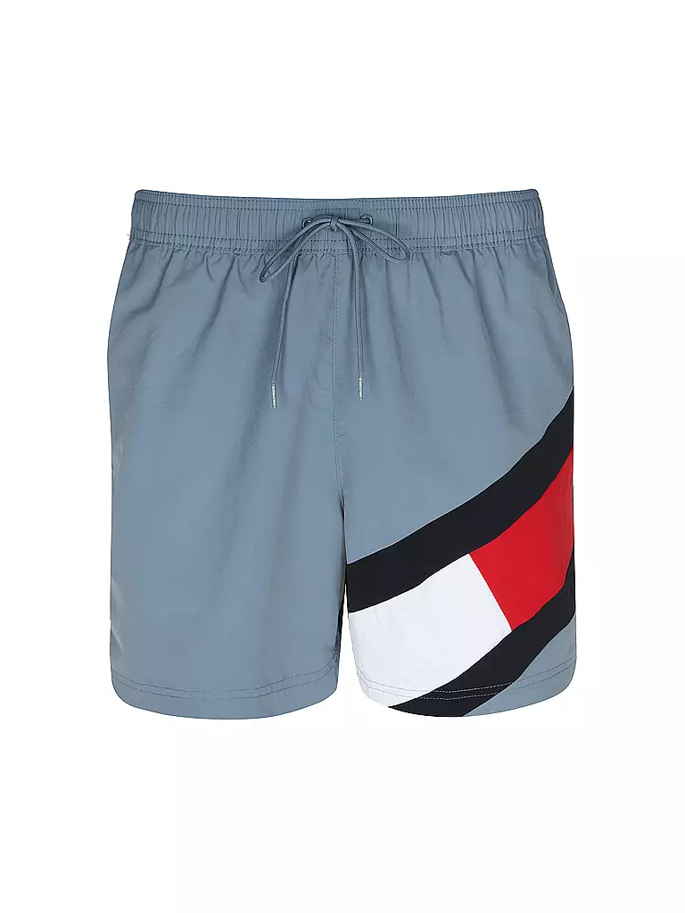 TOMMY HILFIGER Badeshorts Slim Fit hellblau