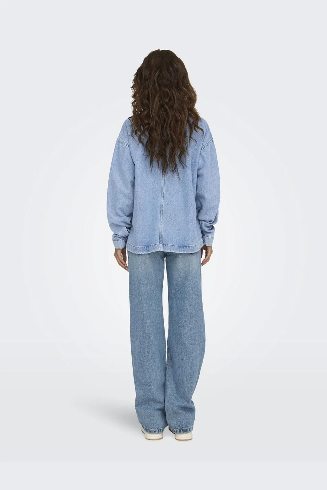 Only Onlbirdie L/S Polo Denim Shirt Azg