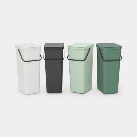 Sort & Go afvalemmer, 40 liter - Jade Green