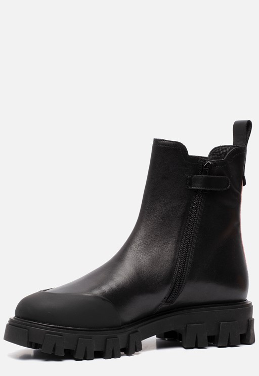 Muyters Chelsea boots zwart Leer 42701